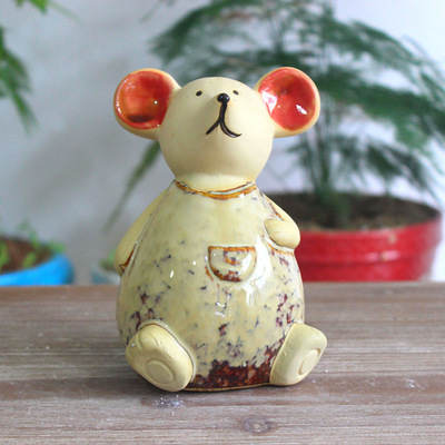 【廠家直銷陶瓷窯變釉老鼠工藝品 休閉家居動物老鼠擺設5668】價格,廠家,圖片,陶瓷工藝品,德化縣宏杰陶瓷工藝廠-