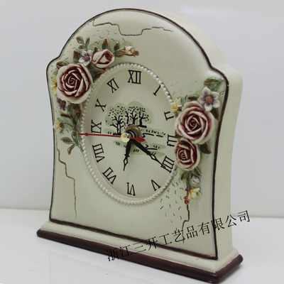 【【廠家直銷】供應(yīng)歐式樹脂座鐘/小鬧鐘 田園風(fēng)格 家居擺件裝飾】價格,廠家,圖片,塑料、樹脂工藝品,沈立明(個體經(jīng)營)-